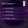 VIBRADOR 10 FUNCIONES  SUMERGIBLE 22CM X 4CM