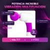 VIBRADOR MASAJEADOR MULTIFUNCION RECARGABLE SILICONA