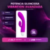 VIBRADOR ELI PUNTO G CLITORIS SILICONA USB RECARGABLE 30 FUNCIONES