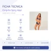 CORPIÑO SPICY AZUL TALLE 2 - BY SEXITIVE