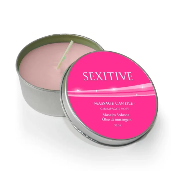 MASSAGE CANDLE CHAMPAGNE ROSE - 30 GR