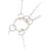 ESPOSAS CRUZ DE MANO Y TOBILLO CON COLLAR DE CADENA - ECO CUERO NEGRO