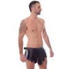 FALDA GLADIATOR - ECO-CUERO NEGRO