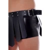 FALDA GLADIATOR - ECO-CUERO NEGRO