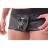 CINTURÓN-ARNÉS MASCULINO 3 EN 1 CON AROS INTERCAMBIABLES - JUGAR EN PAREJA DOBLE PENETRACIÓN - NEGRO Y CORREA REGULABLE.