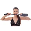 FUSTA GRANDE 60CM - ECO-CUERO NEGRO