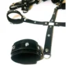 KIT LUXURY CHAROL NEGRO CON STRASS 4 PIEZAS