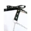 KIT LUXURY CHAROL NEGRO CON STRASS 4 PIEZAS