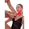 PLUMIN LUXURY CHAROL ROJO ECO CUERO