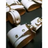 KIT LUXURY BLANCO Y HERRAJES DORADOS 8 PIEZAS