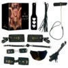 KIT LUXURY NEGRO Y HERRAJES DORADOS 9 PIEZAS