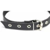 MORDAZA CON ARGOLLA DE 4CM - ECO CUERO NEGRO