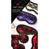 ANTIFAZ Y PEZONERAS DE RASO Y PUNTILLA COLOR VIOLETA -INFARTA SENS-