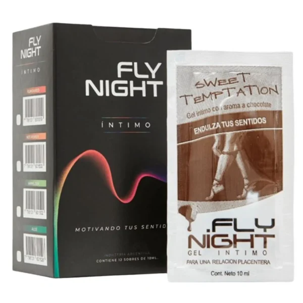 CAJA X12 SACHET GEL SWEET TEMPTATION CHOCOLATE 10ML