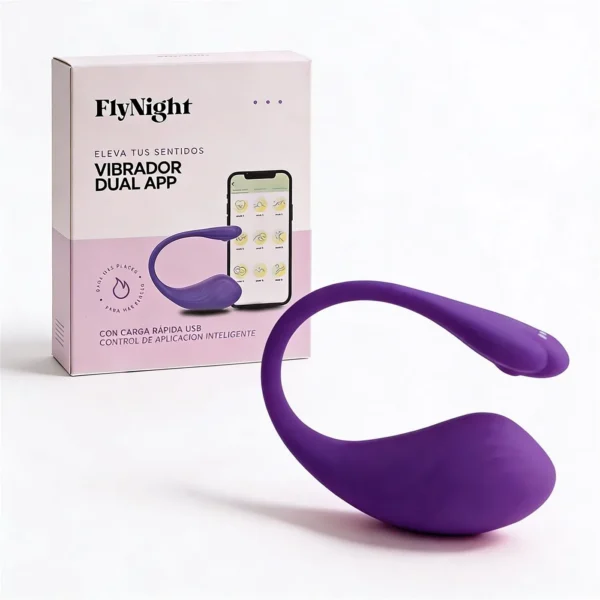 VIBRADOR DUAL APP VIOLETA / C9001
