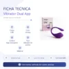 VIBRADOR DUAL APP VIOLETA / C9001