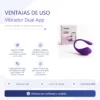 VIBRADOR DUAL APP VIOLETA / C9001
