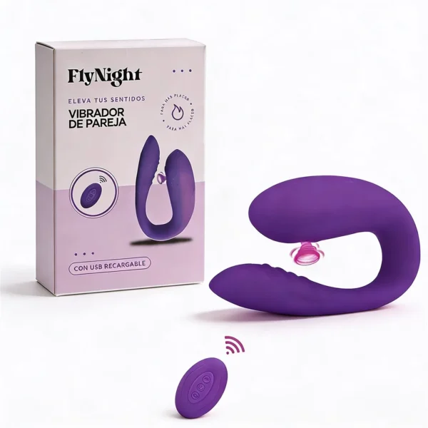VIBRADOR DE PAREJA VIOLETA / C9003