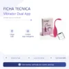 VIBRADOR DUAL APP FLEX ROSA / C9004