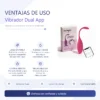 VIBRADOR DUAL APP FLEX ROSA / C9004