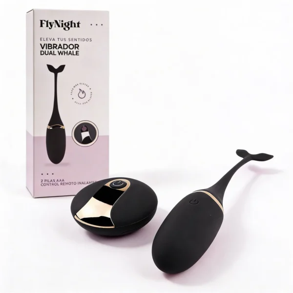 VIBRADOR DUAL WHALE NEGRO / C9005