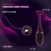 VIBRADOR DUAL WHALE NEGRO / C9005