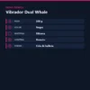 VIBRADOR DUAL WHALE NEGRO / C9005