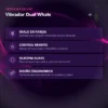 VIBRADOR DUAL WHALE NEGRO / C9005