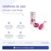 VIBRADOR DUAL WHALE ROSA / C9005