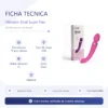 VIBRADOR DUAL SUPER FLEX ROSA / C9006