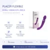 VIBRADOR DUAL SUPER FLEX VIOLETA / C9006