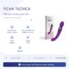 VIBRADOR DUAL SUPER FLEX VIOLETA / C9006