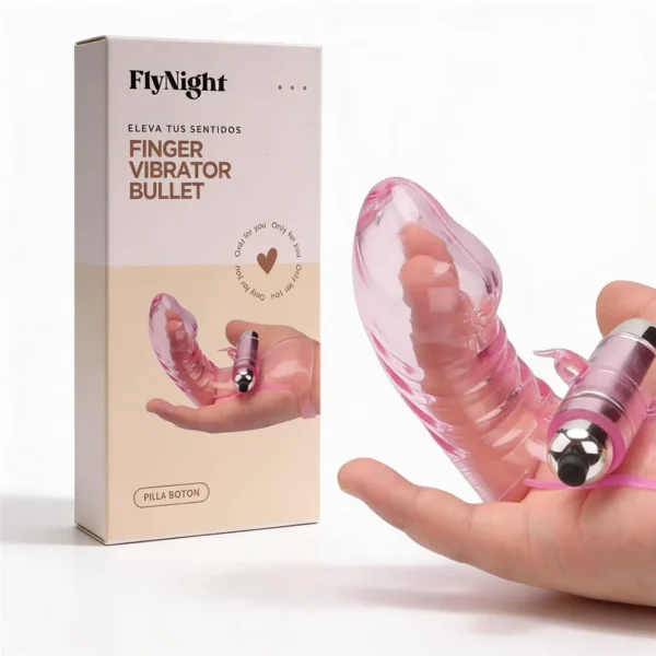 FINGER VIBRATOR BULLET TRANSPARENTE / C9012