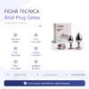 ANAL PLUG GEMA ROSA CLARO / C9030