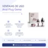 ANAL PLUG GEMA ROSA CLARO / C9030