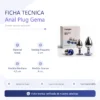 ANAL PLUG GEMA AZUL / C9030