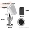 PLUG VIBRADOR ANAL PLATEADO / C9031