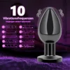 PLUG VIBRADOR ANAL PLATEADO / C9031