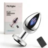 PLUG VIBRADOR ANAL PLATEADO / C9031