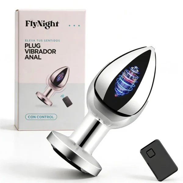 PLUG VIBRADOR ANAL PLATEADO / C9031