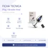 PLUG VIBRADOR ANAL PLATEADO / C9031