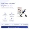 PLUG VIBRADOR ANAL PLATEADO / C9031