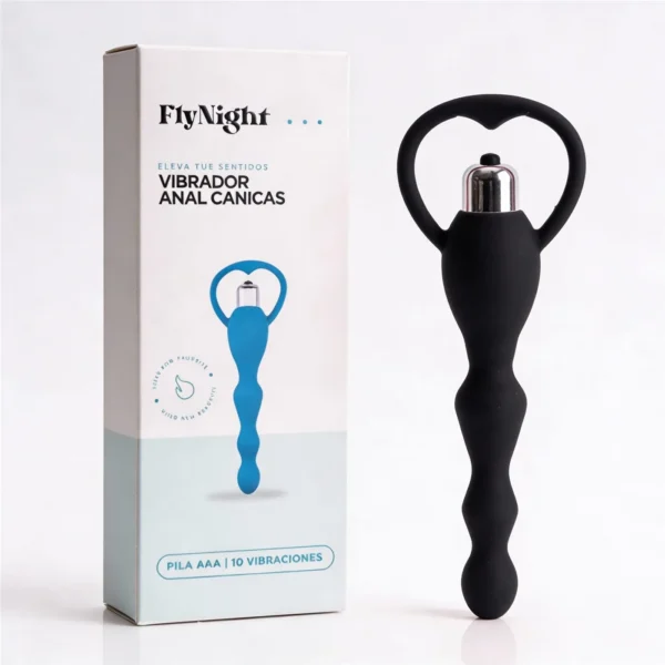 VIBRADOR ANAL CANICAS NEGRO / C9032