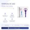 VIBRADOR ANAL CANICAS VIOLETA / C9032