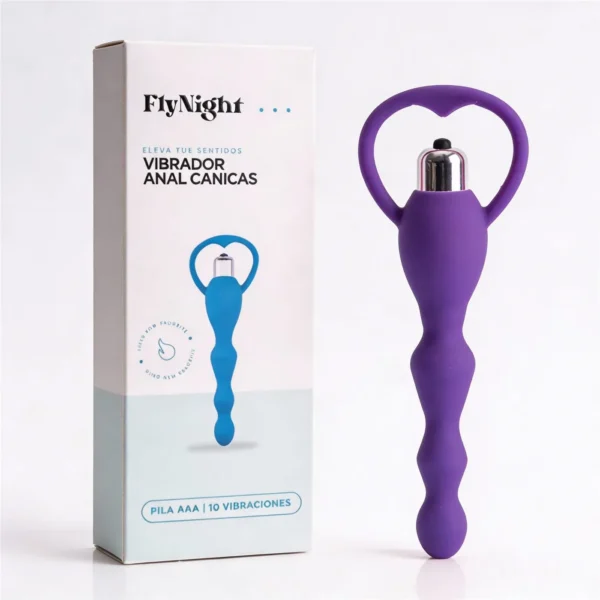 VIBRADOR ANAL CANICAS VIOLETA / C9032