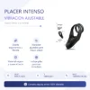 COCKRING VIBRATOR HOOK NEGRO / C9036