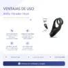 COCKRING VIBRATOR HOOK NEGRO / C9036