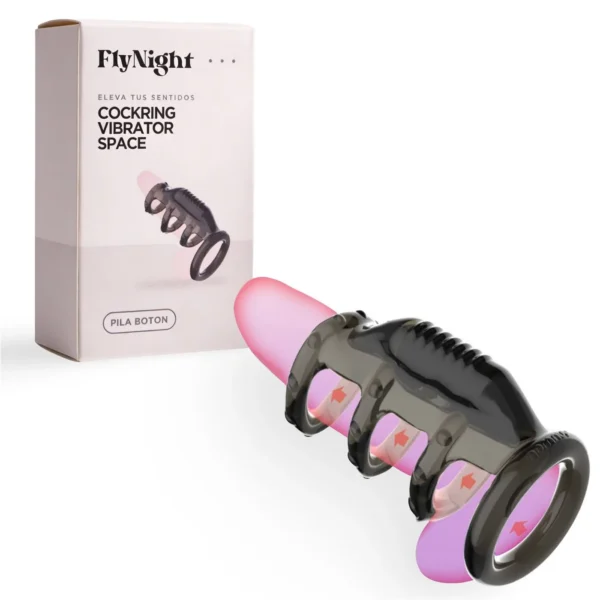 COCKRING VIBRATOR SPACE NEGRO / C9037