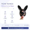 MASK FACE BUNNY NEGRO / C9025