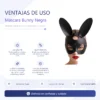 MASK FACE BUNNY NEGRO / C9025